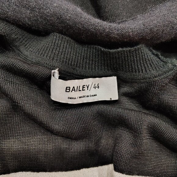 Bailey 44 - Long Sleeve Sweater - Black, Grey & White - Picture 3 of 6